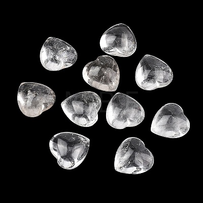 Natural Quartz Crystal Heart Palm Stones G-P609-A02-01-1