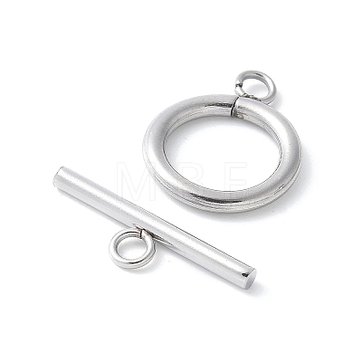 304 Stainless Steel Toggle Clasps STAS-F040-40D-P-1