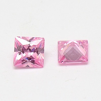 10PCS Mixed Grade A Square Shaped Cubic Zirconia Pointed Back Cabochons X-ZIRC-M004-8x8mm-1