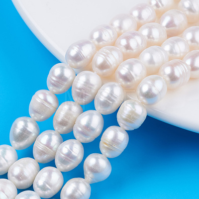 Natural Cultured Freshwater Pearl Beads Strands PEAR-N012-09A-1
