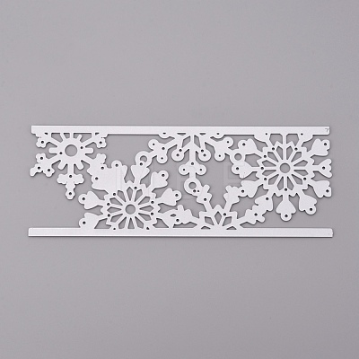 Snowflake Frame Carbon Steel Cutting Dies Stencils DIY-F050-16-1