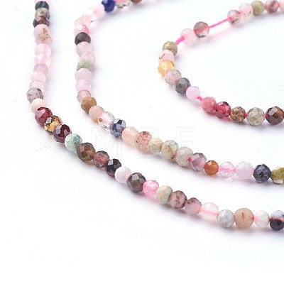 Natural Mixed Gemstone Beads Strands X-G-F619-21-2mm-1