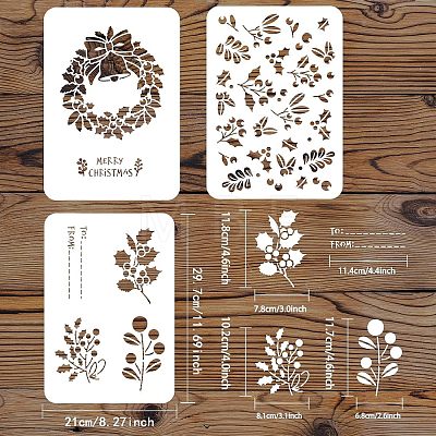 Plastic Drawing Painting Stencils Templates DIY-WH0172-846-1