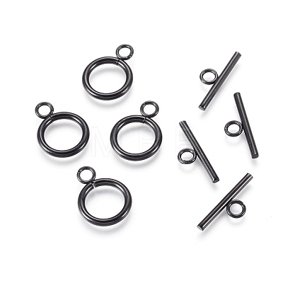 304 Stainless Steel Toggle Clasps X-STAS-F232-04-B-1
