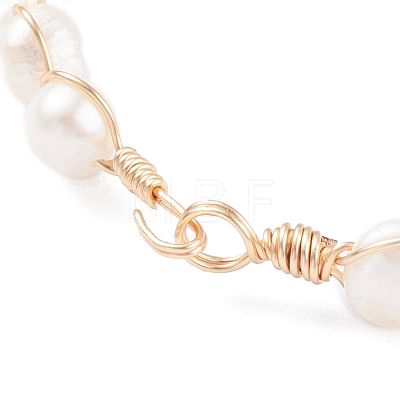 Natural Cultured Freshwater Pearl Beaded Bracelets for Women BJEW-JB07724-01-1