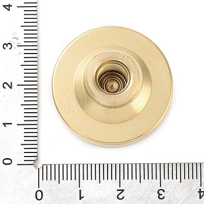 Golden Plated Brass Wax Sealing Stamp Head KK-K363-01G-10-1