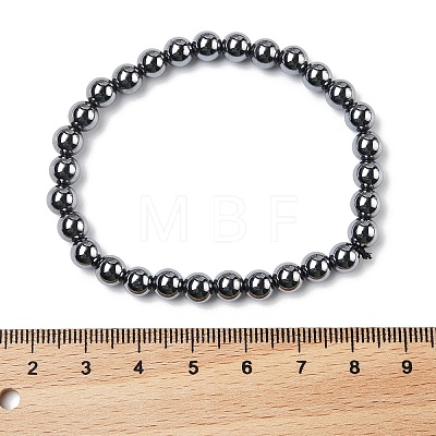 Terahertz Stone Beads Stretch Bracelets BJEW-L666-01E-1