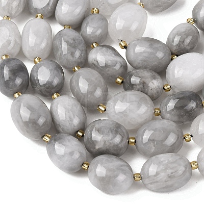 Natural Cloudy Quartz Beads Strands G-G453-D08-01-1