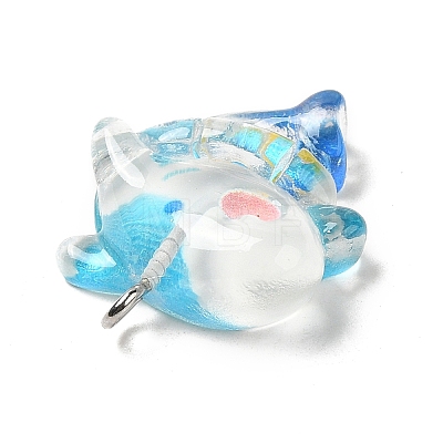 Ocean Theme Transparent Resin Cartoon Pendants CRES-F024-01E-1