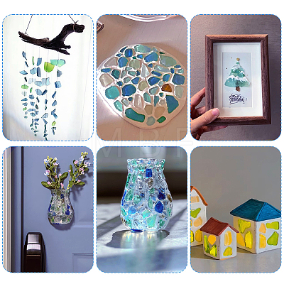 Sea Glass Pieces for Crafts DIY-WH0061-040A-1
