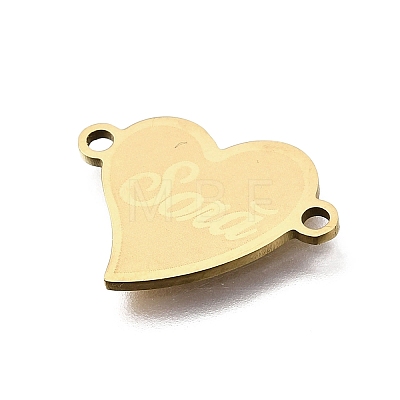 201 Stainless Steel Connector Charms STAS-B143-03B-G-1