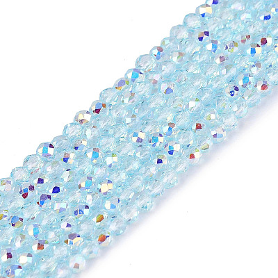 Transparent Glass Beads Strands LS-EGLA-N028-01A-A06-1