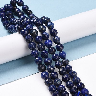 Dyed Natural Lapis Lazuli Beads Strands G-E571-16B-1