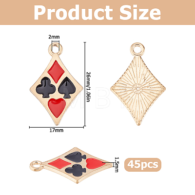 Alloy Enamel Pendants ENAM-WH0056-49G-1