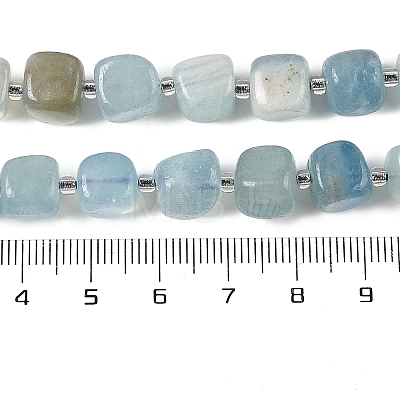 Natural Aquamarine Beads Strands G-A254-A01-02-1