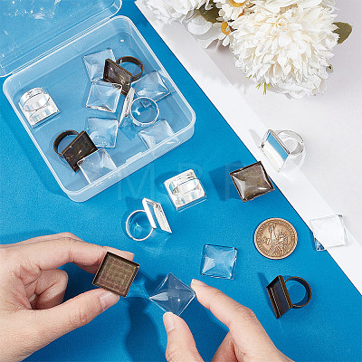 Unicraftale DIY Blank Finger Ring Making Kits DIY-UN0005-74-1