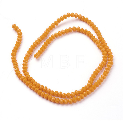 Imitation Jade Glass Beads Strands GLAA-R135-3mm-M1-1