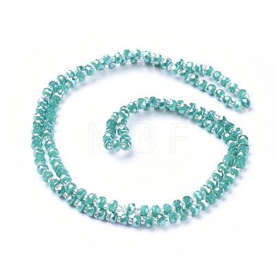 Glass Beads Strands EGLA-F148-A19-1