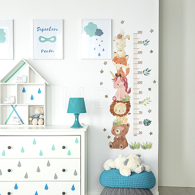 PVC Height Growth Chart Wall Sticker DIY-WH0013-67-1