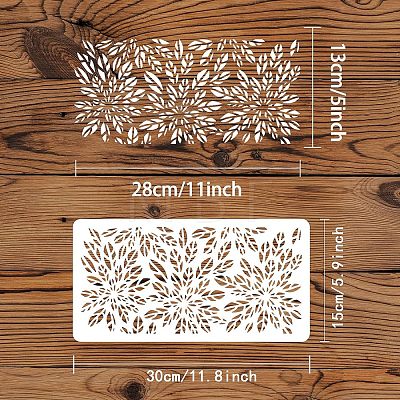 4Pcs 4 Styles PET Hollow Out Drawing Painting Stencils Sets DIY-WH0172-997-1