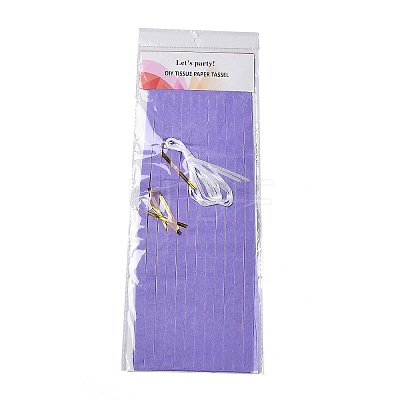 DIY Tissue Paper Tassel Kits DIY-A007-A05-1