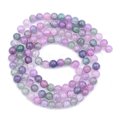 Crackle Glass Beads Strands GLAA-N046-004A-09-1