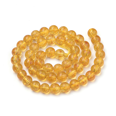 Synthetic Citrine Beads Strands X-G-S150-14-8mm-1
