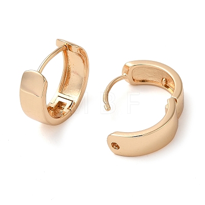 Plain Brass Hoop Earrings EJEW-M238-43KCG-1