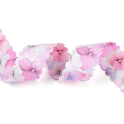 Single Face Printed Polyester Satin Ribbon SRIB-T009-02B-01-1