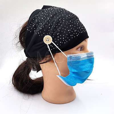 Cotton Elastic Headbands for Girls OHAR-S197-068-1