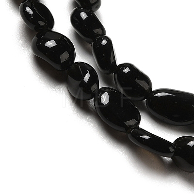 Natural Obsidian Beads Strands G-I351-A08-1