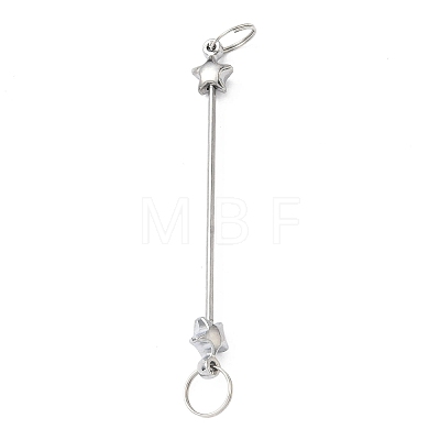 Iron Beadable Keychain Bar IFIN-F164-03-1