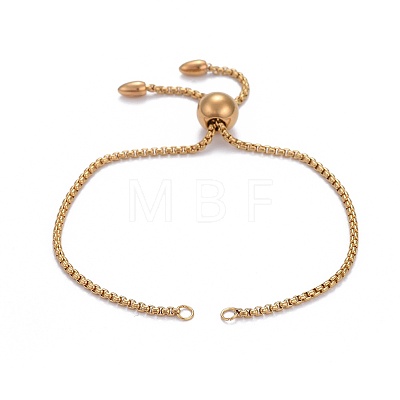 304 Stainless Steel Slider Bracelet/Bolo Bracelets Making X-MAK-L024-01G-1
