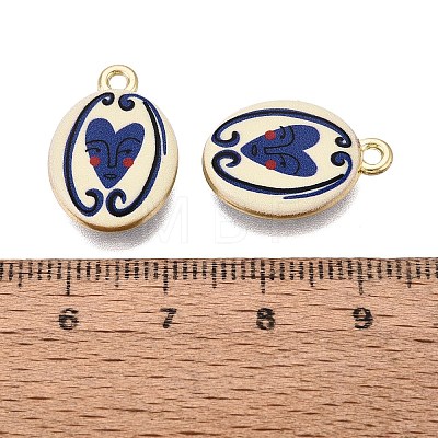 Valentine's Day Printed Alloy Pendants PALLOY-SZC0008-05N-1
