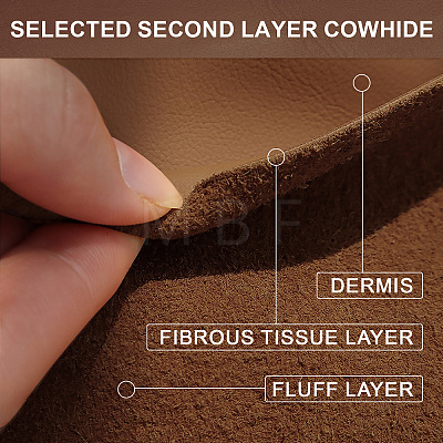 Cowhide Leather Labels AJEW-WH0386-0029-1