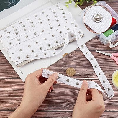 Clasps and Eye Cotton Tape Trim DIY-WH0304-236B-1