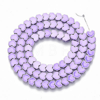 Electroplated Non-magnetic Synthetic Hematite Beads Strands G-S365-010B-1