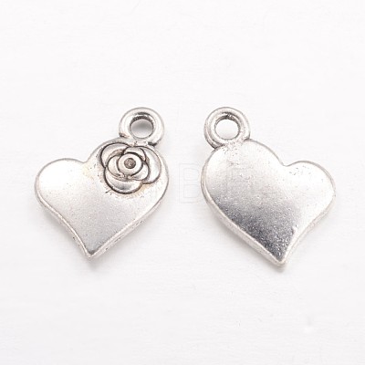 Tibetan Style Alloy Charms Pendants X-TIBEP-A124433-AS-LF-1