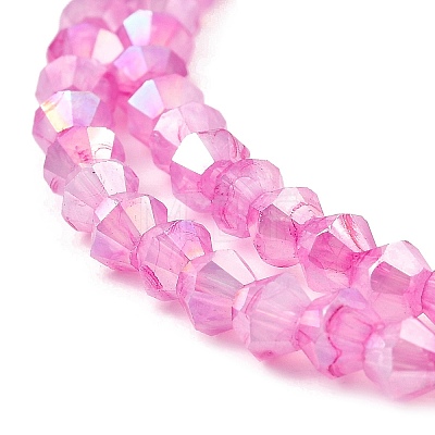 Imitation Jade Glass Beads Strands GLAA-P058-02A-01-1