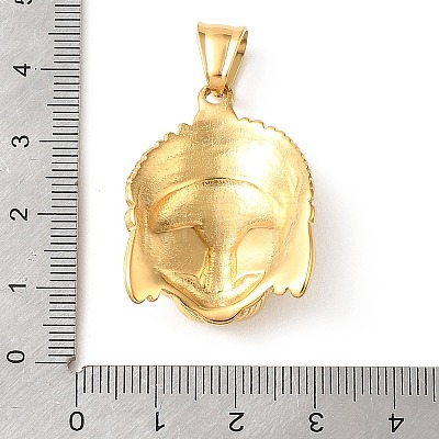 304 Stainless Steel Pendant Rhinestone Settings STAS-F363-03G-1