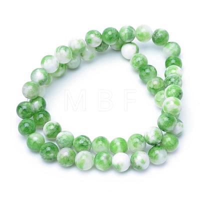 Natural Dyed Persian Jade Gemstone Bead Strands G-R271-6mm-XP01-1