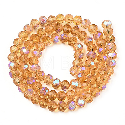 Electroplate Glass Beads Strands LS-EGLA-A034-T10mm-L23-1