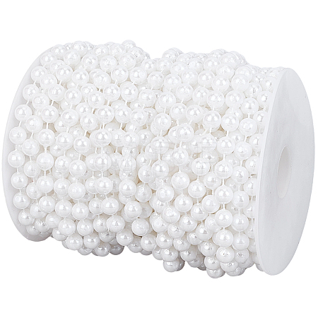 1Roll ABS Plastic Imitation Pearl Beads KY-PA0001-21A-1