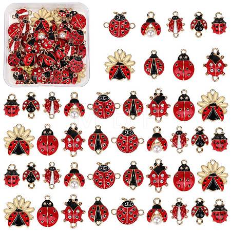 DIY Ladybug Jewelry Making Finding Kit FIND-SZ0003-45-1