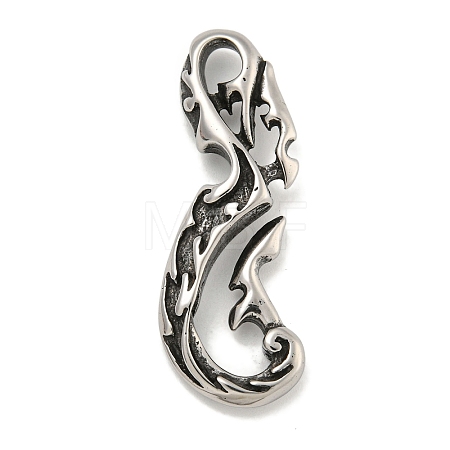 316 Surgical Stainless Steel Pendants STAS-E212-122AS-1