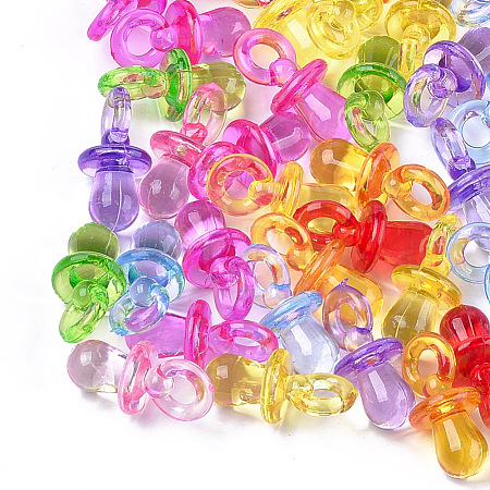 Transparent Acrylic Pendants X-TACR-T005-17-1