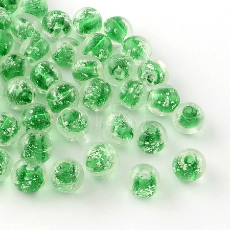 Handmade Luminous Lampwork Beads LAMP-R125-12mm-06-1