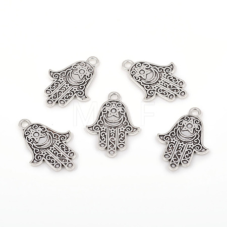 Tibetan Style Alloy Pendants TIBEP-G026-01AS-1