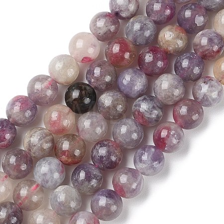 Natural Cherry Blossom Tourmaline Beads Strands G-Q1001-A04-02-1