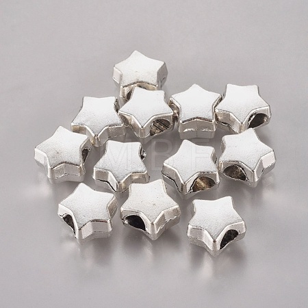 Tibetan Style Alloy European Beads TIBEB-Q054-20AS-NR-1